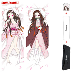 Наволочка + подушка + сумка Дакимакура Незуко Камадо 0102 150x50 Dakimaki