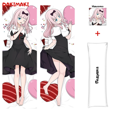 Наволочка + подушка Дакимакура Тика Фудзивара 0103 150x50 Dakimaki