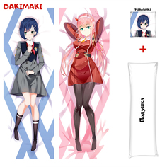 Наволочка + подушка Дакимакура Ичиго и Зеро Ту 0113 150x50 Dakimaki