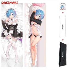 Наволочка + подушка + сумка Дакимакура Рем 0117 150x50 Dakimaki