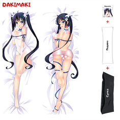 Наволочка + подушка + сумка Дакимакура Гестия 0136 150x50 Dakimaki