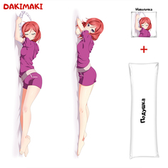 Наволочка + подушка Дакимакура Маки Нишикино 0144 150x50 Dakimaki