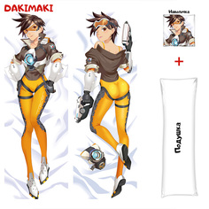 Наволочка + подушка Дакимакура Трейсер 0149 150x50 Dakimaki