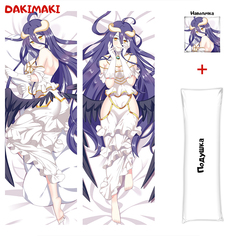 Наволочка + подушка Дакимакура Альбедо 0153 150x50 Dakimaki