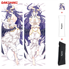 Наволочка + подушка + сумка Дакимакура Альбедо 0153 150x50 Dakimaki