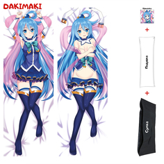 Наволочка + подушка + сумка Дакимакура Аква 0171 150x50 Dakimaki