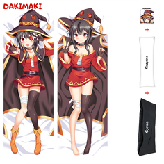 Наволочка + подушка + сумка Дакимакура Мегумин 0177 150x50 Dakimaki