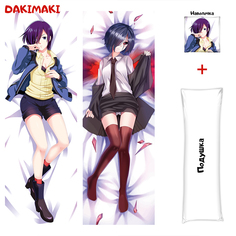 Наволочка + подушка Дакимакура Тока Киришима 0201 150x50 Dakimaki