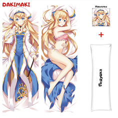 Наволочка + подушка Дакимакура Жрица 0214 150x50 Dakimaki