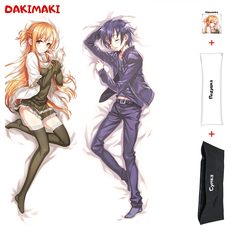 Наволочка + подушка + сумка Дакимакура Асуна и Кирито 0244 150x50 Dakimaki