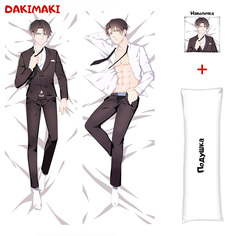 Наволочка + подушка Дакимакура Леви Аккерман 0263 150x50 Dakimaki
