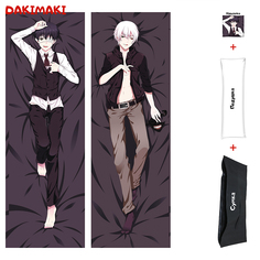 Наволочка + подушка + сумка Дакимакура Кен Канеки 0265 150x50 Dakimaki