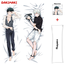 Наволочка + подушка Дакимакура Кен Канеки 0266 150x50 Dakimaki