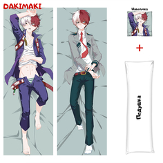 Наволочка + подушка Дакимакура Тодороки 0271 150x50 Dakimaki