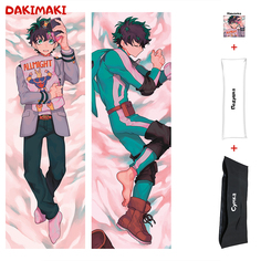 Наволочка + подушка + сумка Дакимакура Изуку Мидория 0273 150x50 Dakimaki