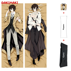 Наволочка + подушка + сумка Дакимакура Осаму Дазай 0282 150x50 Dakimaki