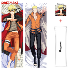 Наволочка + подушка Дакимакура Наруто Узумаки 0295 150x50 Dakimaki