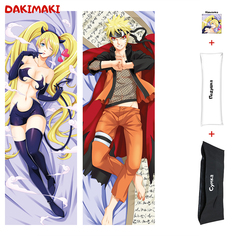 Наволочка + подушка + сумка Дакимакура Наруто Узумаки 0296 150x50 Dakimaki