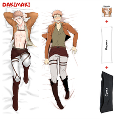 Наволочка + подушка + сумка Дакимакура Жан Кирштайн 0324 150x50 Dakimaki