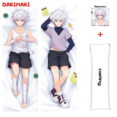 Наволочка + подушка Дакимакура Киллуа Золдик 0327 150x50 Dakimaki