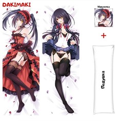 Наволочка + подушка Дакимакура Куруми Токисаки 0369 150x50 Dakimaki