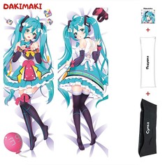 Наволочка + подушка + сумка Дакимакура Мику Хацунэ 0383 150x50 Dakimaki