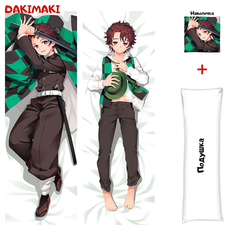 Наволочка + подушка Дакимакура Танджиро Камадо 0431 150x50 Dakimaki