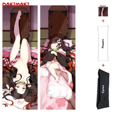 Наволочка + подушка + сумка Дакимакура Незуко Камадо 0441 150x50 Dakimaki