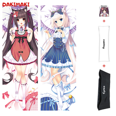 Наволочка + подушка + сумка Дакимакура Ванилла и Чокола 0208 150x50 Dakimaki