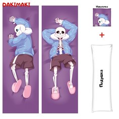 Наволочка + подушка Дакимакура Санс 0291 150x50 Dakimaki