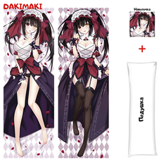 Наволочка + подушка Дакимакура Куруми Токисаки 0370 150x50 Dakimaki