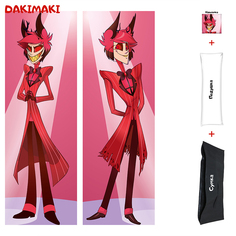 Наволочка + подушка + сумка Дакимакура Аластор Отель Хазбин 0387 150x50 Dakimaki