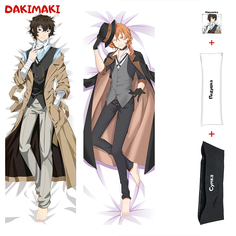 Наволочка + подушка + сумка Дакимакура Дазай и Чуя 0390 150x50 Dakimaki