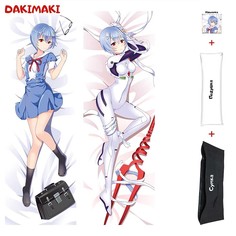 Наволочка + подушка + сумка Дакимакура Рей Аянами 0402 150x50 Dakimaki