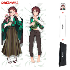 Наволочка + подушка + сумка Дакимакура Тандзиро Камадо 0432 150x50 Dakimaki