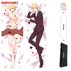 Наволочка + подушка + сумка Дакимакура Санджи 0444 150x50 Dakimaki