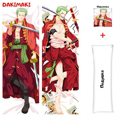 Наволочка + подушка Дакимакура Зоро Ророноа 0446 150x50 Dakimaki