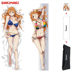 Наволочка + подушка + сумка Дакимакура Нами Ван Пис 0448 150x50 Dakimaki