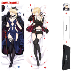 Наволочка + подушка + сумка Дакимакура Сэйбер 0466 150x50 Dakimaki