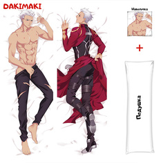 Наволочка + подушка Дакимакура Арчер Fate 0476 150x50 Dakimaki