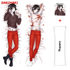 Наволочка + подушка Дакимакура Зак Фостер 0501 150x50 Dakimaki