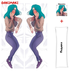 Наволочка + подушка Дакимакура Зонтик 13 карт 0517 150x50 Dakimaki