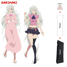 Наволочка + подушка + сумка Дакимакура Элизабет Лионес 0521 150x50 Dakimaki