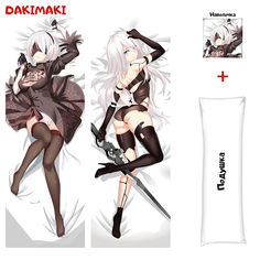 Наволочка + подушка Дакимакура Йорха-2B 0550 150x50 Dakimaki