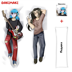 Наволочка + подушка Дакимакура Салли и Ларри 0553 150x50 Dakimaki