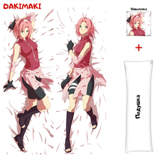 Наволочка + подушка Дакимакура Сакура Харуно 0559 150x50 Dakimaki