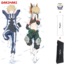 Наволочка + подушка + сумка Дакимакура Кацуки Бакуго 0574 150x50 Dakimaki