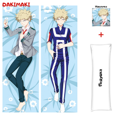 Наволочка + подушка Дакимакура Кацуки 0575 150x50 Dakimaki