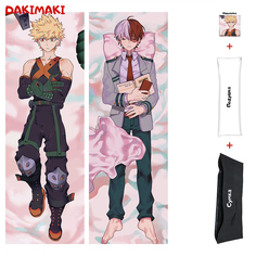 Наволочка + подушка + сумка Дакимакура Кацуки и Шото 0576 150x50 Dakimaki
