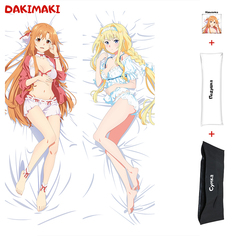 Наволочка + подушка + сумка Дакимакура Асуна и Алина Цуберг 0586 150x50 Dakimaki